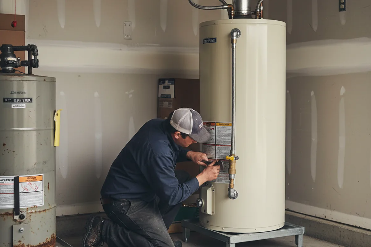 Water heater and shutoff valve replacement in Gramercy